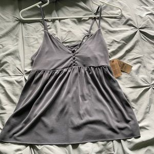 AE Soft and Sexy Sueded Cross Front Cami